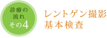 レントゲン撮影基本検査